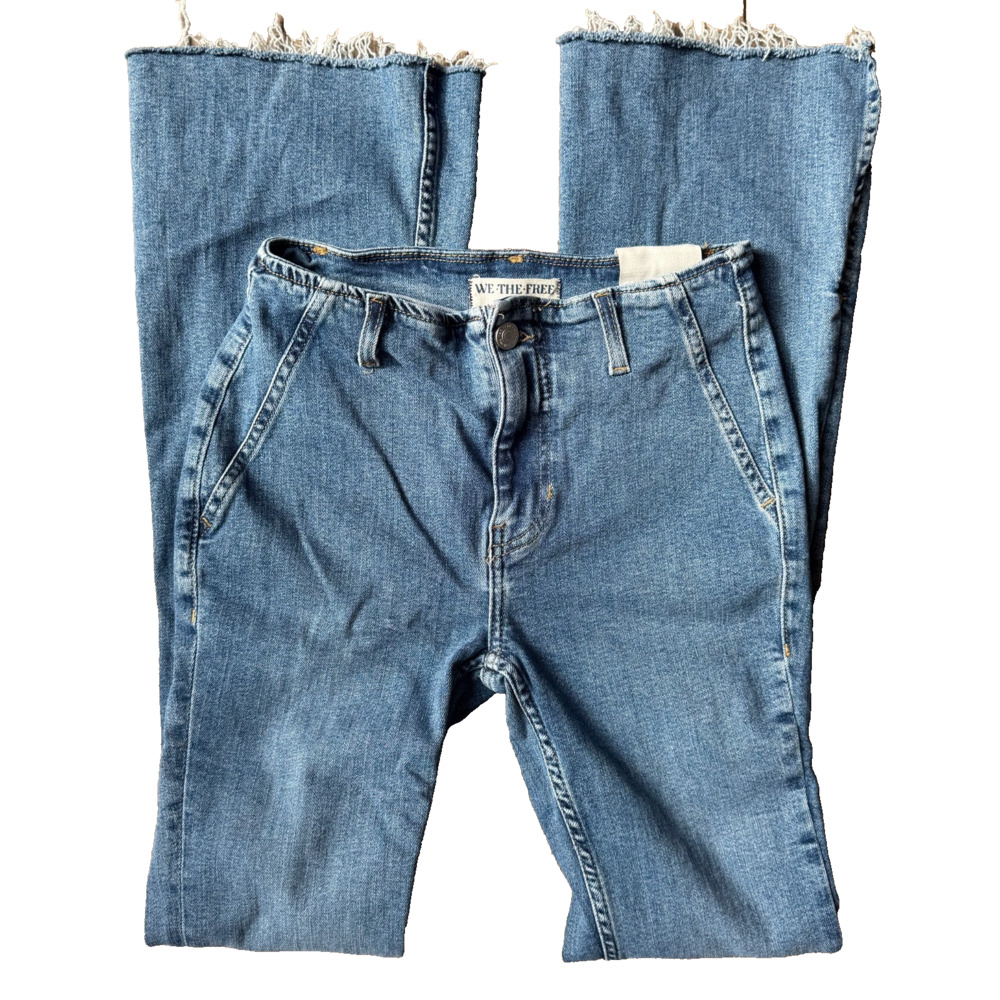 Free People We The Free Level Up Side Slit Bootcut Jeans NWT 25